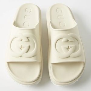 Gucci Platform Rubber Slides